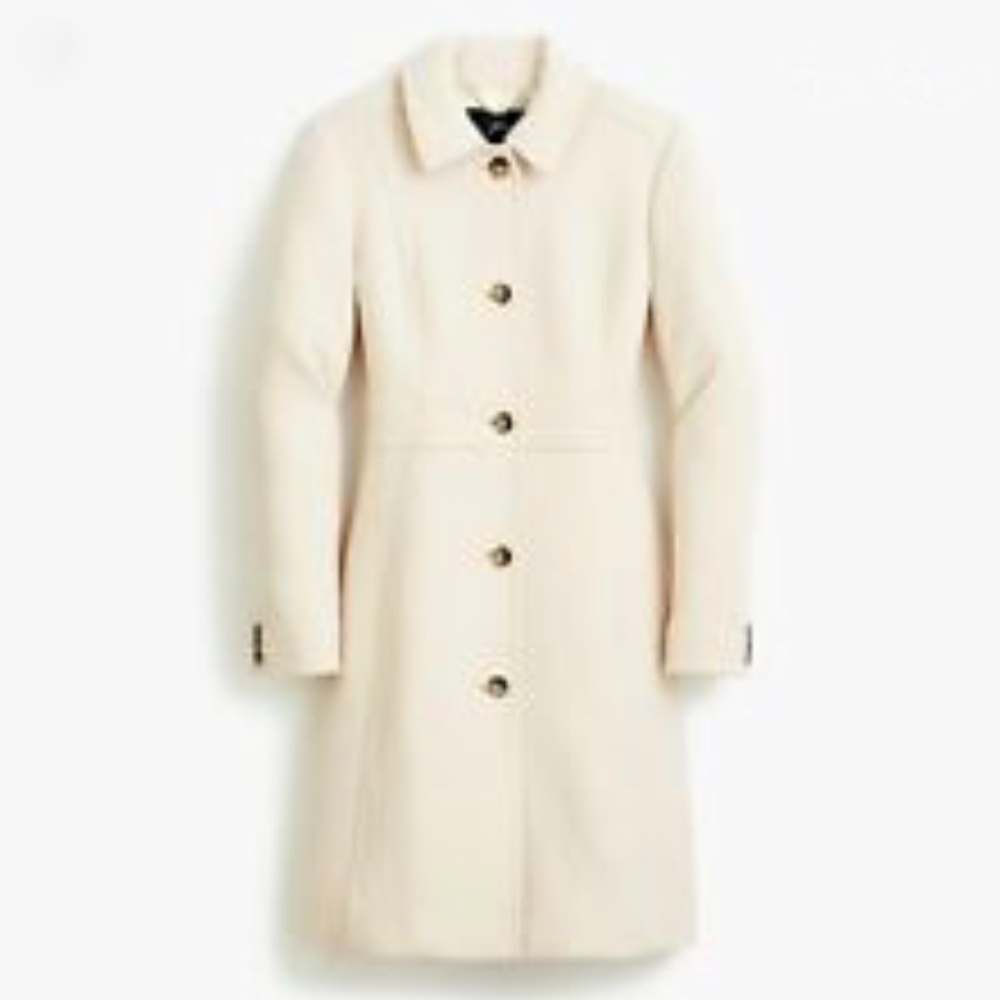 J.CREW CLASSIC LADY DAY COAT IN ITALIAN WOOL
